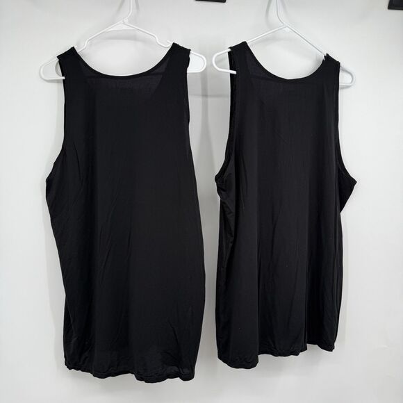 Two 32 Degrees Cool Black Layering Cooling Tank Tops Outdoors Hiking Camping LOT - Picture 2 of 8